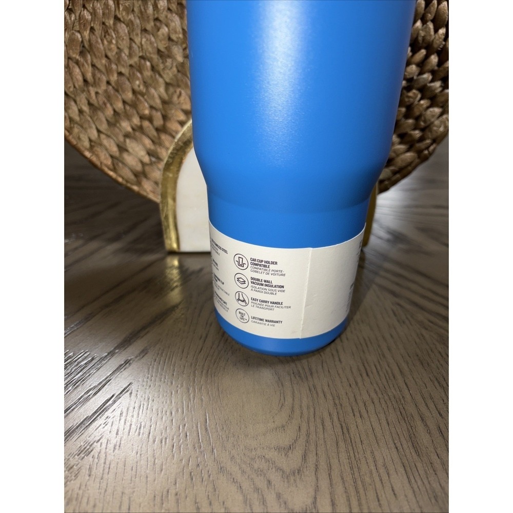 Stanley 30 oz‎ NWT RARE LIMITED EDT Stainless Steel IceFlow Straw Tumbler Azure - Picture 6 of 8